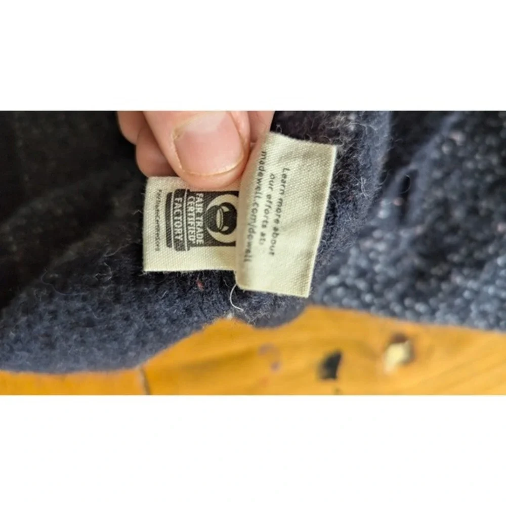 Madewell Cardigan Sweater Knit Button Front Pockets Cozy‎ Layering Small